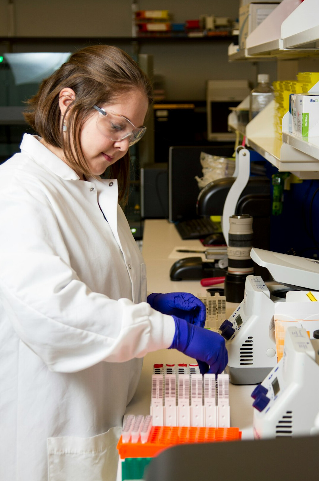 scientist analyzing survey data